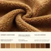Medium Brown Pleated Curtain, Bamboo - view 2