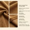 Medium Brown Pleated Curtain, Bamboo - view 3