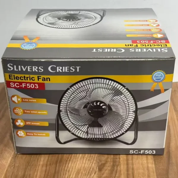 Metal Desk Fan, 3-Speed, Air Cooling Fan - view 5