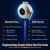Metal Pipe Fan, Inline, HVAC - view 4