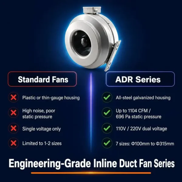 Metal Pipe Fan, Inline, HVAC - view 4
