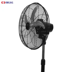 Metal Solar Standing Fan, 18", Brushless