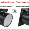 Metal Square Check Valve, Wall, Axial - view 5