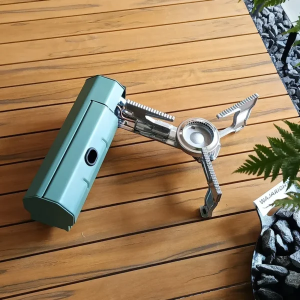 Metallic Mini Gas Stove, Portable - view 3