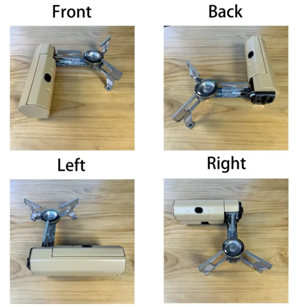 Metallic Mini Gas Stove, Portable - view 5
