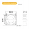 Min Fan, PWM, 8000RPM, 3pin, 30x30x10mm - view 3