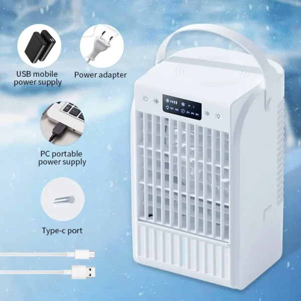 Mini Cooling Air Conditioner, Portable, USB - view 2