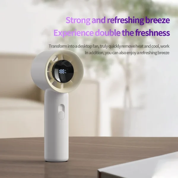 Mini Fan, Portable, USB, 3000mAh - view 6