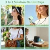 Mini Handheld Cooling Fan, Portable, LED - view 5