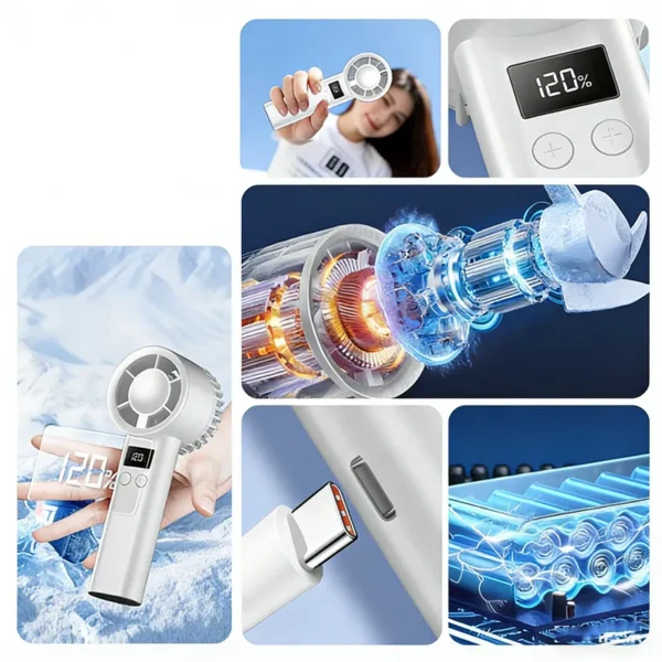 Mini Handheld Cooling Fan, USB, Portable - view 4