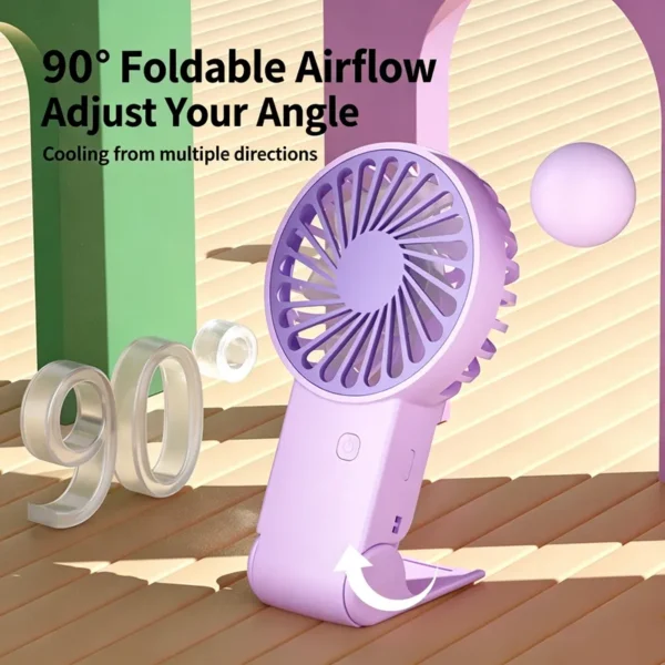 Mini Handheld Desktop Fan, Portable, USB - view 5