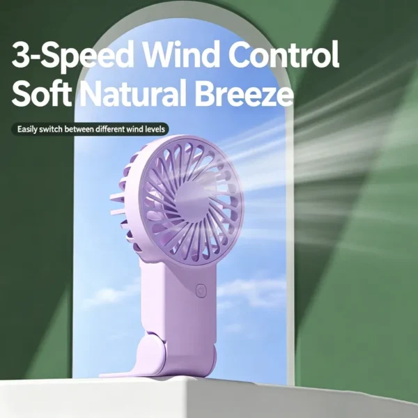 Mini Handheld Desktop Fan, Portable, USB - view 6