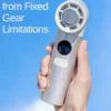Mini Handheld Fan, Brushless, USB, 100