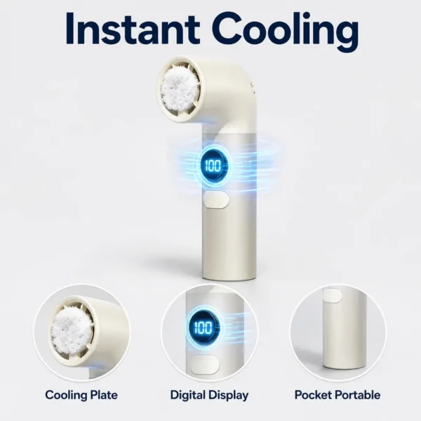 Mini Handheld Fan, Brushless, USB, 100 - view 3
