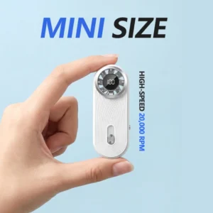 Mini Handheld Fan, USB, 1800mAh, 100, LED