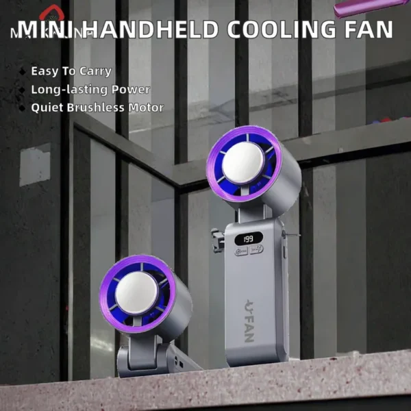 Mini Handheld Portable Fan, 3600mAh, 5W - view 3