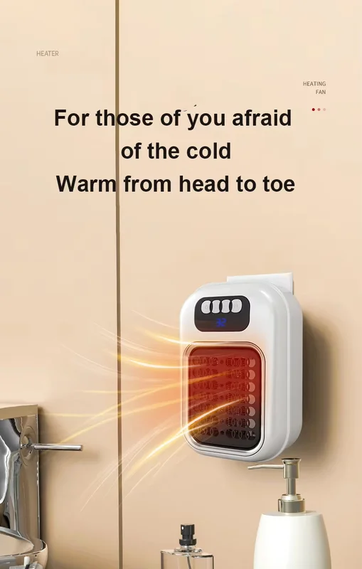 Mini Heater, LCD, PTC, 400W, 200ft - view 5