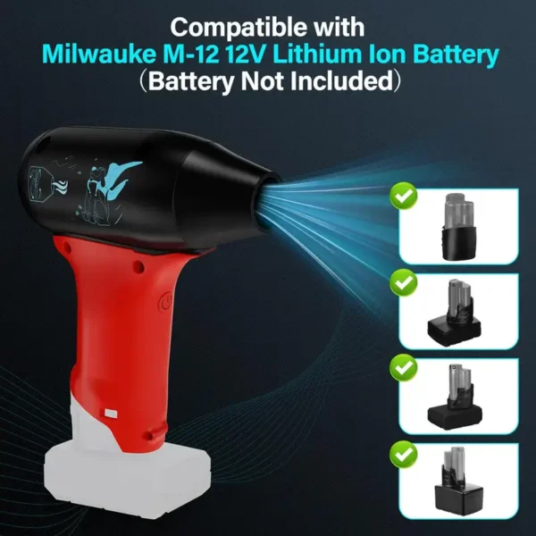 Mini Jet Dry Blower, M12, 12V, Cordless - view 2
