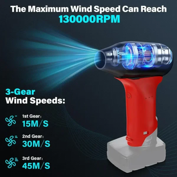 Mini Jet Dry Blower, M12, 12V, Cordless - view 3