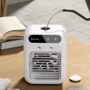 Mini Personal Air Conditioner, USB, Lithium Battery, Plastic