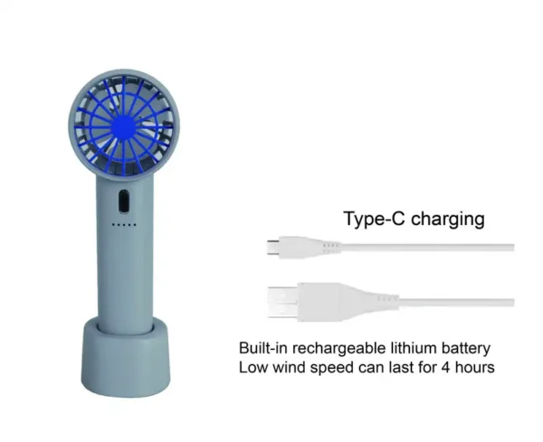 Mini Portable Handheld Fan, USB, USB+ Lithium Battery - view 4