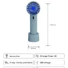 Mini Portable Handheld Fan, USB, USB+ Lithium Battery - view 5