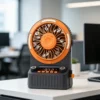 Mini Portable Rechargeable Fan, Solar, USB, 10000mah - view 4