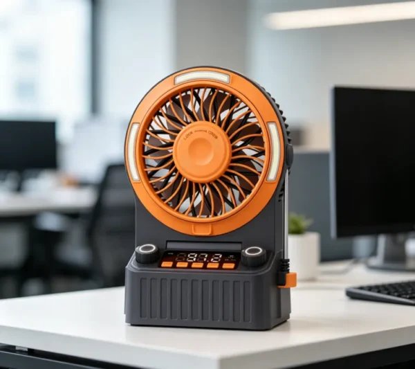 Mini Portable Rechargeable Fan, Solar, USB, 10000mah - view 4