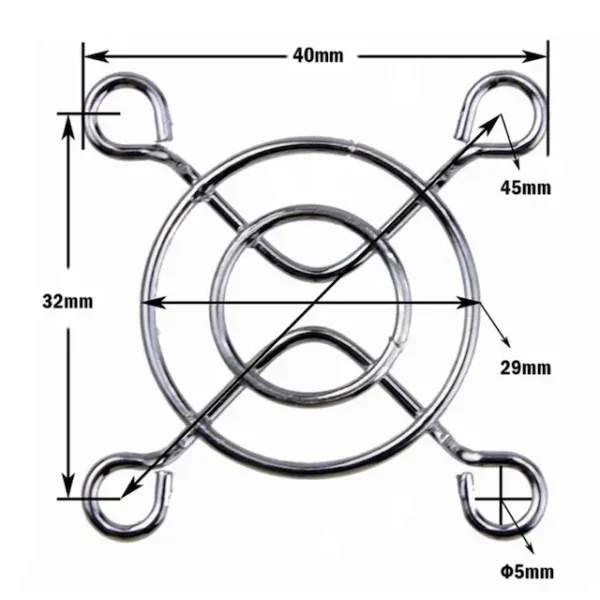 Mini Stainless Steel Fan, JEEK, 40mm, Axial