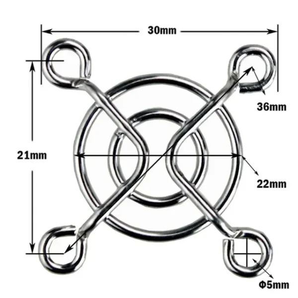 Mini Stainless Steel Fan, JEEK, 40mm, Axial - view 2
