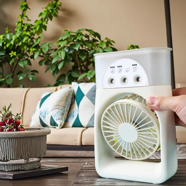 Mist Water Spray Fan, Portable, 5V, Battery - view 2