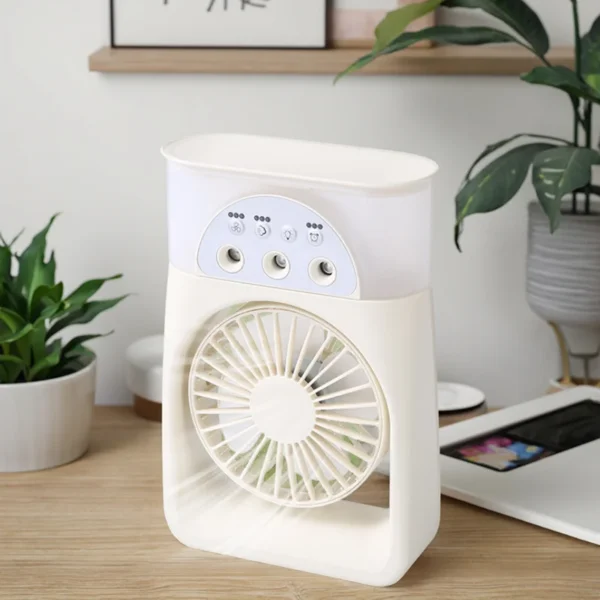 Mist Water Spray Fan, Portable, 5V, Battery - view 3