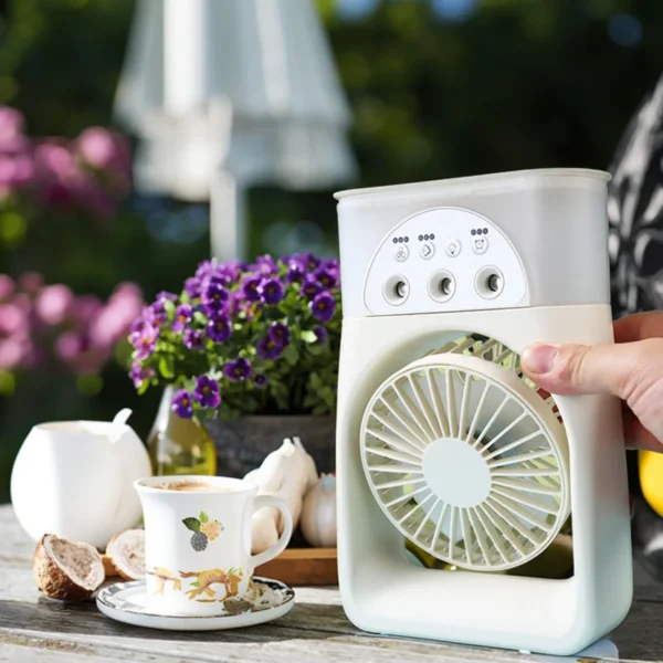 Mist Water Spray Fan, Portable, 5V, Battery - view 6