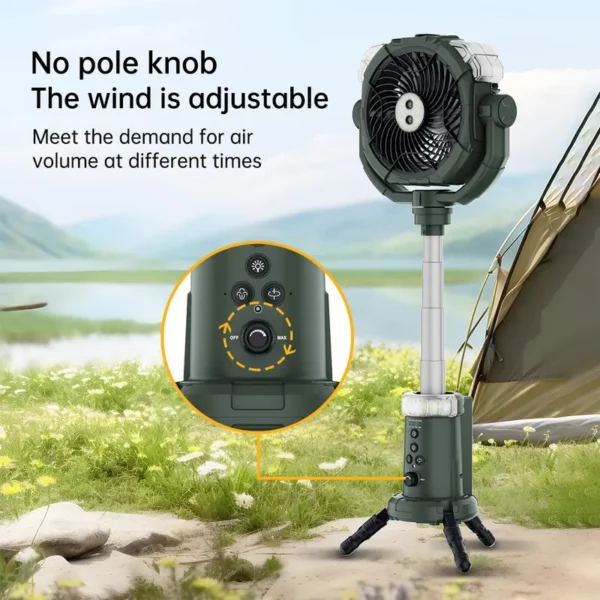 Misting Hiking Fan, Portable, 5 V, Battery - view 2