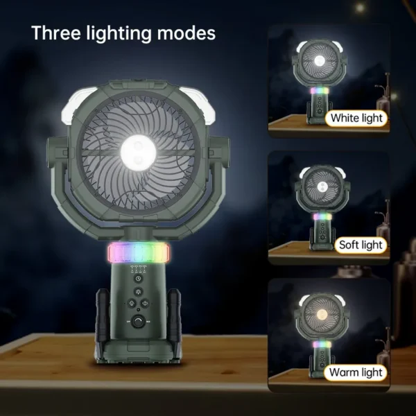 Misting Hiking Fan, Portable, 5 V, Battery - view 6