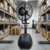Misting Industrial Stand Fan, Portable, 150, Metal