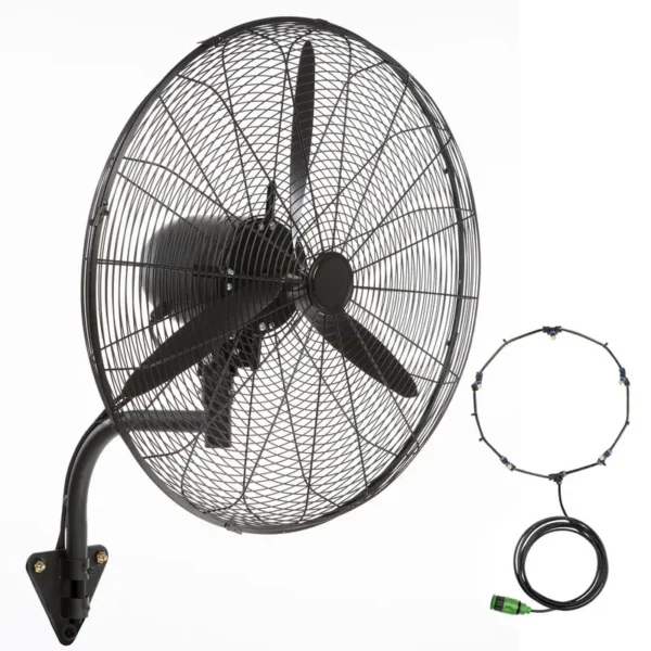 Misting Wall Mount Fan, 24-Inch, 3-Speed, 7000, CFM - view 2