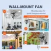 Misting Wall Mount Fan, 24-Inch, 3-Speed, 7000, CFM - view 5