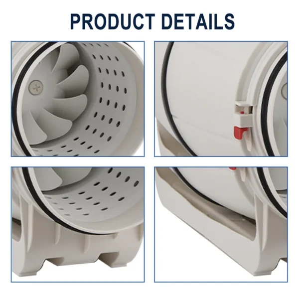 Mixed Flow Duct Fan, 48W, 220V - view 3