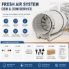 Mixed Flow Duct Fan, 48W, 220V - view 4