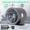 Mixed Flow Fan, 110v, 1520CFM - view 2