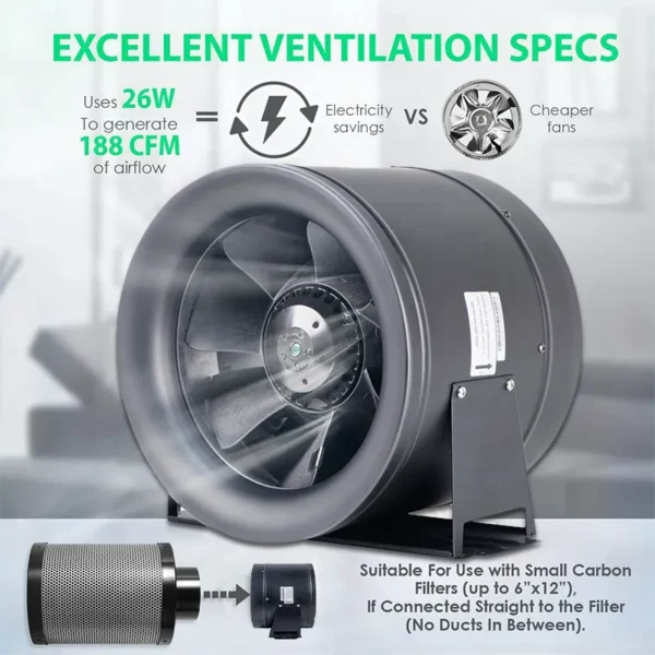Mixed Flow Fan, 110v, 1520CFM - view 2