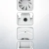 Mixed Flow Fan, 200, CFM, ABS - view 5
