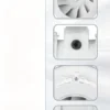 Mixed Flow Fan, 2450, CFM, ABS - view 3