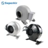 Mixed Flow Fan, Inline, Metal, SSF - view 2