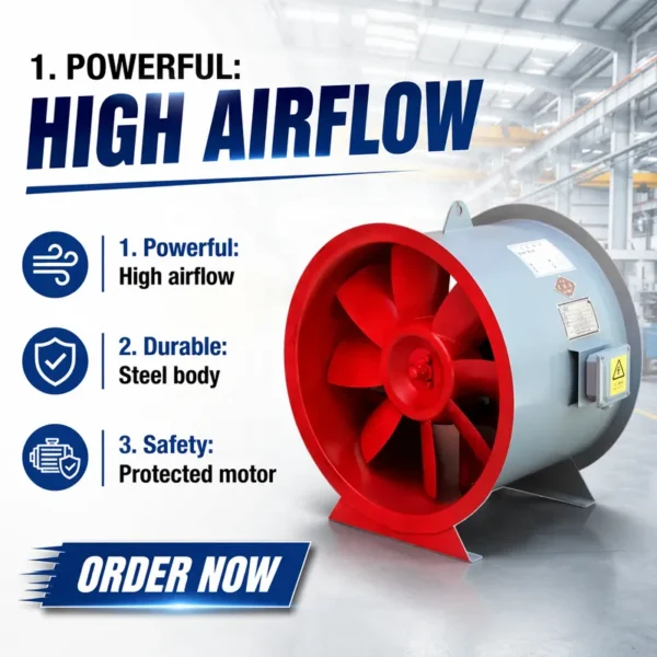 Mixed Flow Fan, Stainless, Steel - view 3