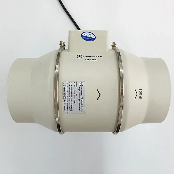 Mixed Flow Inline Fan, ABS, Electric - view 3