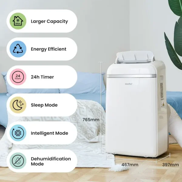 Mobile Air Conditioner, 10000BTU, Portable, Plastic - view 4