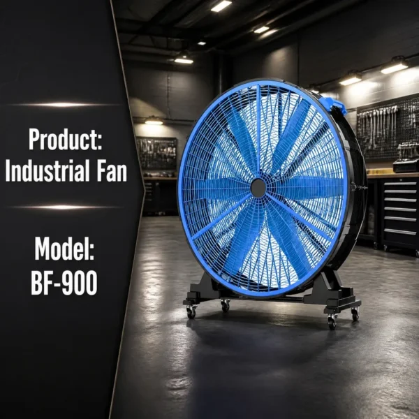Mobile Hvls Industrial Fan, GIMEFAN, BF-900, 900mm, 500W