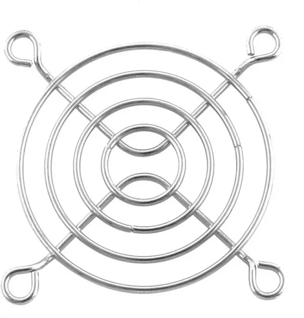 Modern Chrome-plated Metal Fan, 60mm, Iron (Chrome-plated)